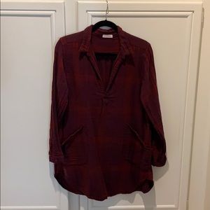 Free People plaid shirt dress!